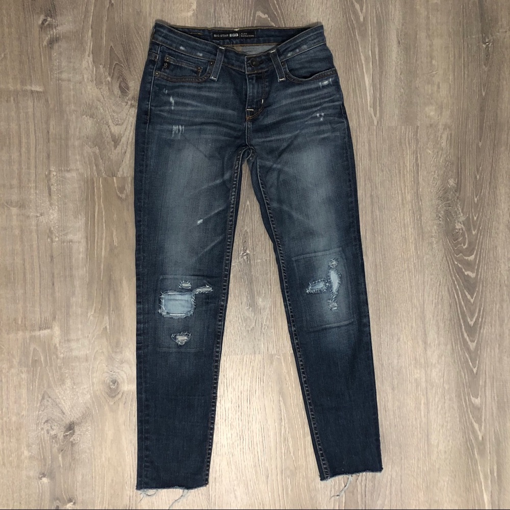 Big Star "Alex" Mid-rise Skinny distressed jeans - sizes 24 - Picture 3 of 15